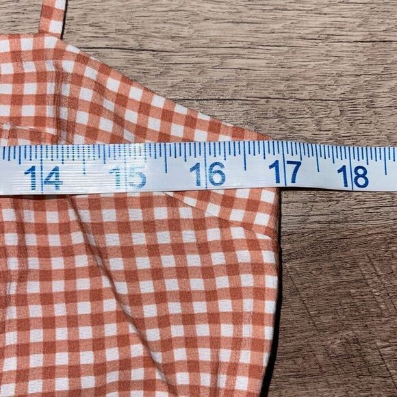 Hunter Bell‎ Maxwell Midi Dress Terracotta Gingham Size 10 NWT $496 - Picture 12 of 14